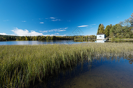挪威之家的秋季湖图片