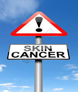 皮肤癌的概念生长警告皮肤插图癌症肉瘤疾病图片