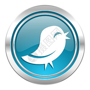 Twitter 图标讲话说话按钮卡通片社会警报演讲网络蓝色动物图片