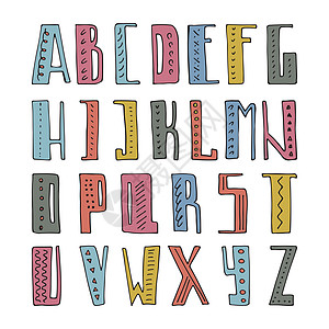 字母字母顺序艺术插图英语文档字体收藏学校创造力绘画草图图片