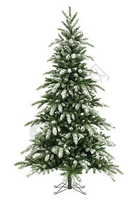 圣诞树没有白色的装饰品背景图片
