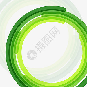 矢量抽象背景圆形坡度白色绿色圆圈背景图片