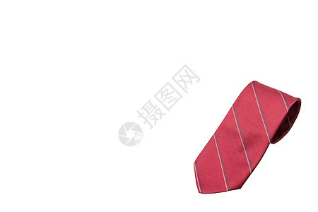 红色带条的领颈领带织物纺织品男性衬衫白色脖子丝绸衣领套装商业背景图片