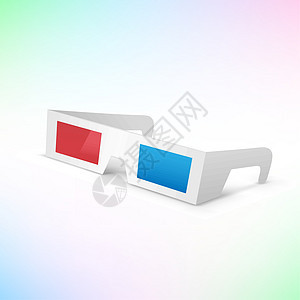 3D杯眼镜阴影卡通片技术动画片奇观摄影夹子手表彩色娱乐图片