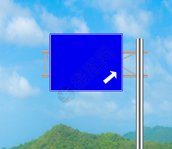 路标概念市场天空白色木板交通商业蓝色图片