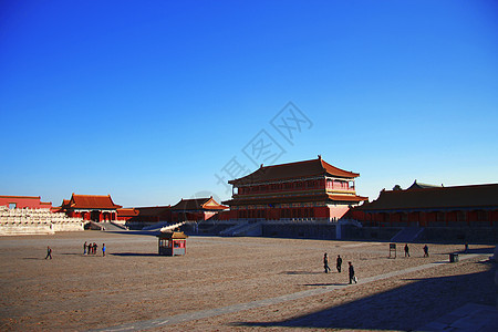 中国北京紫禁城寺庙 中国北京世界天空遗产建筑学博物馆地标城市旅游蓝色建筑图片