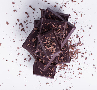 甜甜巧克力白色糖果食物健康营养盘子黑色可可饮食棕色图片