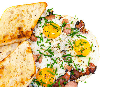 培根 鸡蛋和烤面包生物火腿小吃产品美食沙拉熏肉种子蛋黄芝麻图片