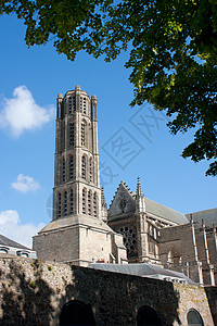 Limoges的圣艾蒂安大教堂场所旅行纪念碑轿车地标大教堂旅游宗教图片