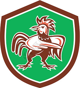 鸡鸡Rooster 愤怒症家禽动物野生动物农场波峰插图艺术品图片