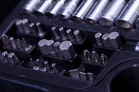 钥匙 螺钉和锤子 是每个人的基本工具工具箱作坊工业扳手工具盒子工作便利螺丝刀维修图片
