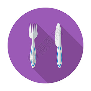 餐具单平面图标刀具午餐绘画服务用具男人乡村餐厅早餐团体图片