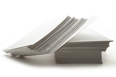 白纸卡堆文档办公室卡片白色团体阴影杂志文书工作教育图片