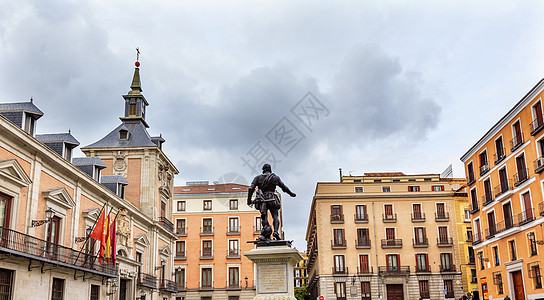 西班牙马德里宫广场海军上将景观雕塑纪念馆记忆广场公园城市雕像地标青铜图片