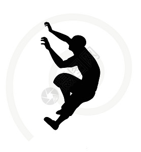 跳跃身影45-50岁峭壁人高清图片