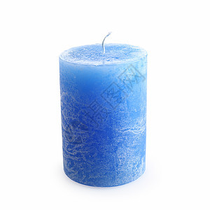 一个新的蓝蜡烛背景图片