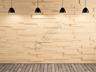 木板壁和地板设计背景 3D重订图片