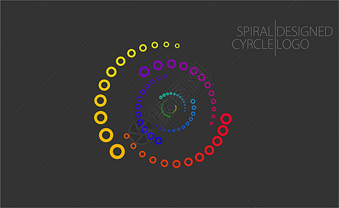 螺旋环标志模板图片