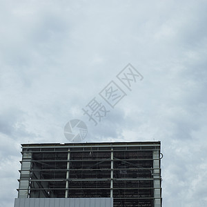 金属束结构建筑摩天大楼边缘弹力建造机库高楼财产横梁材料图片