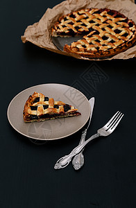 美味 蓝莓派宏观格子水果早餐电影蛋糕食物桌子厨房美食图片