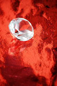 钻石石头礼物玻璃红色宝石白色图片