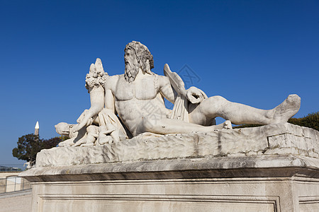 图伊列斯的雕像 法国巴黎 艾勒德法兰西城市旅行建筑建筑学晴天旅游历史性历史石头花园图片