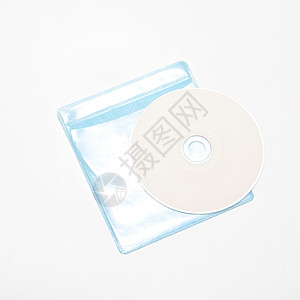 蓝色塑料Dvd案件车厢视频音乐磁盘袖珍电影圆圈光盘盒子贮存图片