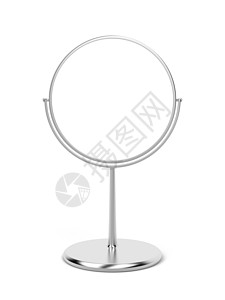 银镜子圆圈桌子镜子玻璃剃须框架化妆品圆形图片