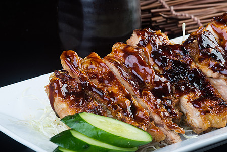 日式意大利菜 烧烤鸡肉美食白色大豆蜂蜜烤串红烧烹饪芝麻羊肉沙爹图片