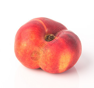 背景上的扁桃子甜桃子营养黄色水果食物白色甜点橙子红色油桃图片