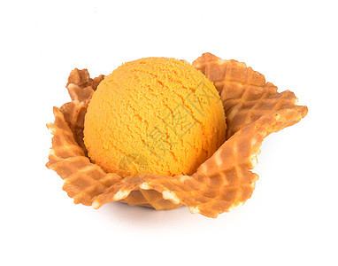 冰淇淋 芒果和背景的冰淇淋食物薄荷晶圆产品味道香草甜点黄色白色奶油图片