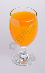 橙汁在背景上玻璃水果果汁液体橙子饮食黄色叶子白色食物图片