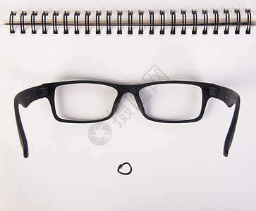 眼镜 带有背景概念的眼眼镜和测试药品玻璃眼睛医疗光学图表镜片验光师考试背景图片