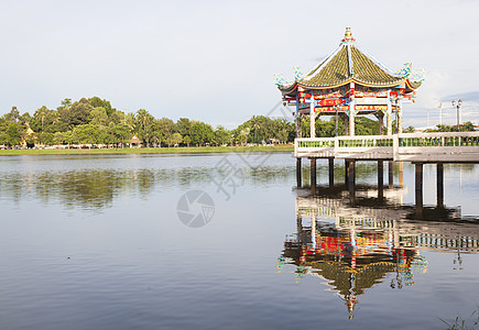 中国画馆风格城市建筑学公园花园文化天空历史水池风景旅行图片