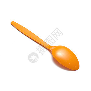 橙色塑料勺桌子橙子刀具用具勺子餐厅白色厨房塑料工作室图片