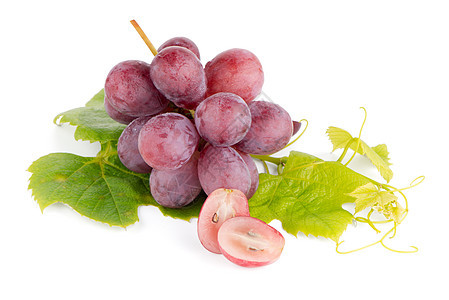 一堆红葡萄水果白色健康饮食食物水滴生活背景图片