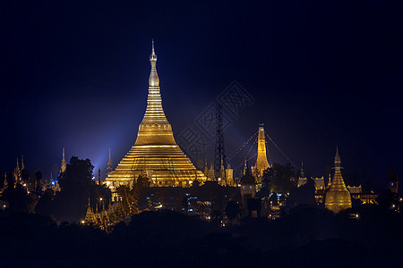 Shwedagon 塔 - 缅甸仰光图片