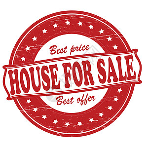 出售房屋价格白色承购圆形收费红色房子墨水星星销售图片