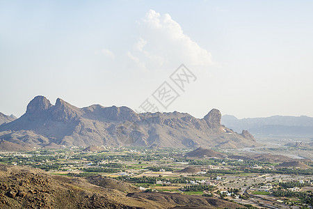 阿曼景观和山丘图片