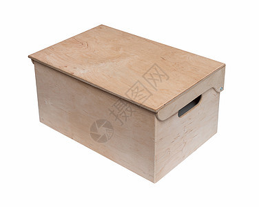 白色上孤立的空木制纸箱空白货运木头送货仓库棕色平行线货物托盘商品图片