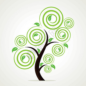 创造性绿色绿树正方形横幅叶子草地森林生态家庭设计长方形标语背景图片