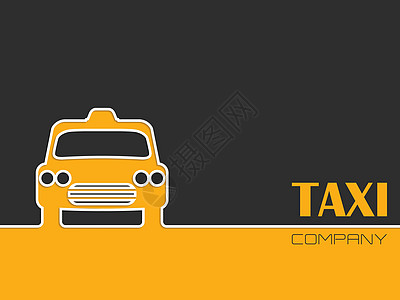 出租车公司广告出租车背景图片