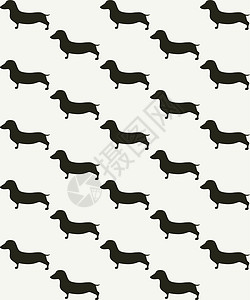 可爱的小狗苏格兰磷酸铁环绕着光滑的双影女孩们展示插图纺织品夫妻幸福打印犬类爪子墙纸图片