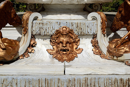 西班牙圣伊尔德丰索花园喷泉观光花园天空城堡植物群雕像历史旅行建筑学图片