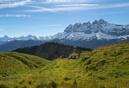 新西兰的地貌景观森林假期高山公园风景晴天旅行天空远足顶峰图片