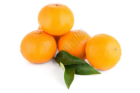 炼金或普通话橙子黄色宏观热带白色水果背景图片