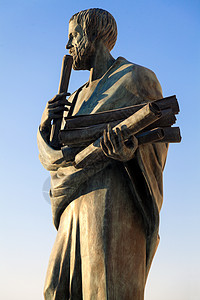 亚里士多德公元前384322年大理石男性纪念碑思想家雕塑遗产地标出生地公园雕像图片