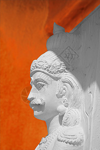 寺 Kodit Sasvad Maharashtr的雕塑建筑学雕像寺庙部分装饰文化艺术图片