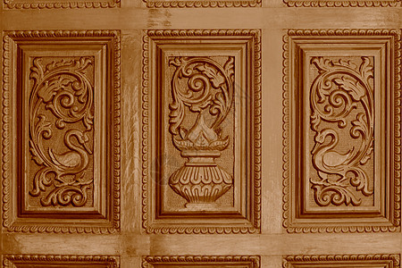设计部件 在萨斯瓦科迪特寺庙的雕刻文化寺庙木头艺术建筑学图片