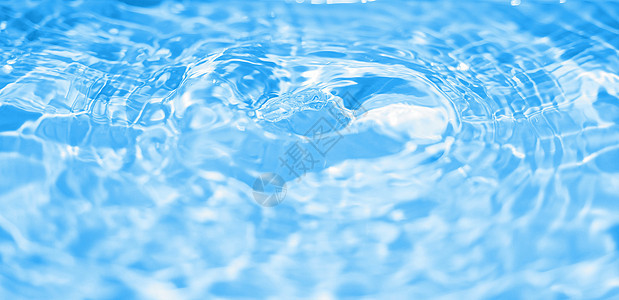 水滴运动波浪液体宏观蓝色背景图片